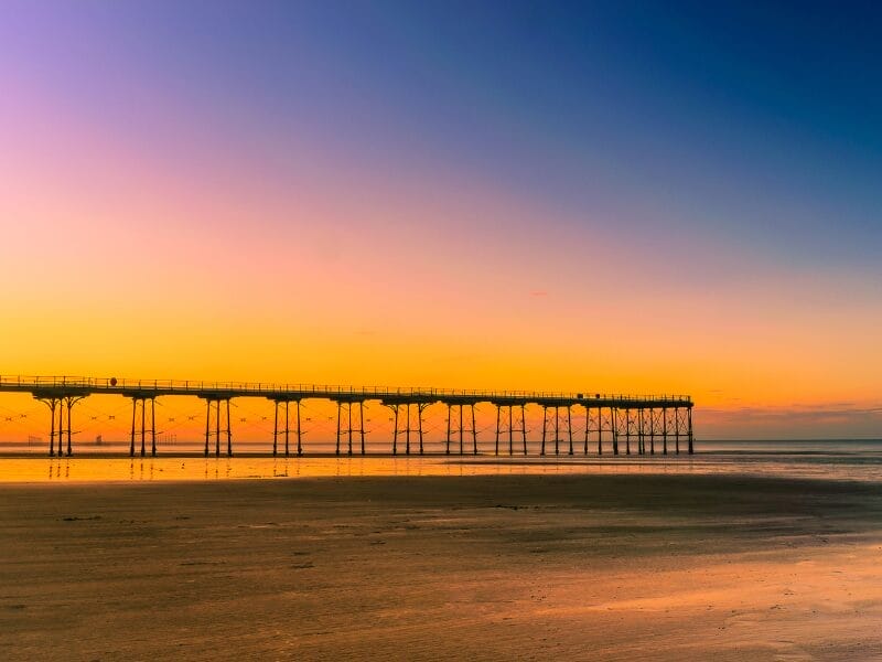Saltburn Pier at Sunset
